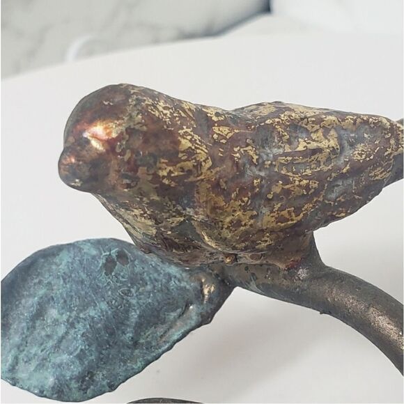 METAL Bird On Branches Tea Light Candle Holder Home Decor - Picture 7 of 7